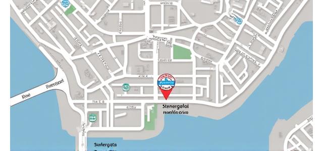 Kart som viser Livsløp Finans sin adresse i Oslo sentrum